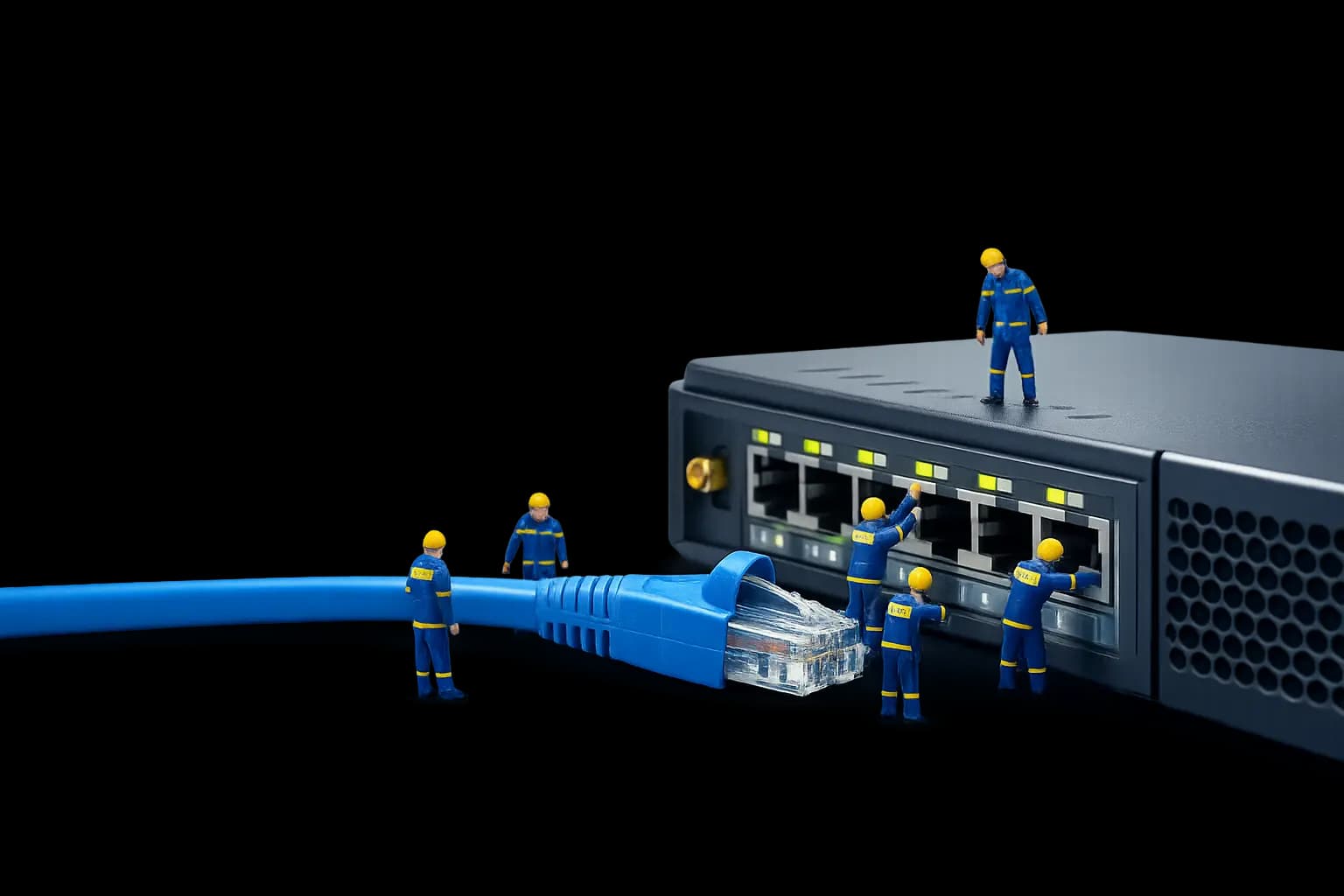 Structured network infrastructure and connectivity hardware